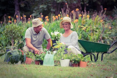 Clean and decluttered garden space after clearance